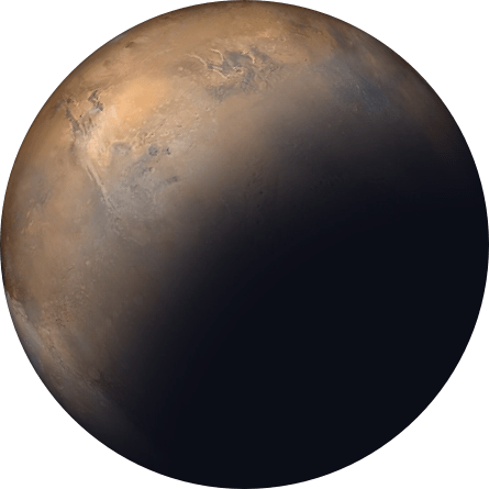 Image of the planet Mars.